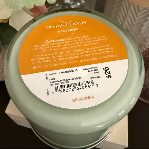 🆕🕯️ DISTANT LANDS “MODERN MAGNOLIA” 3-WICK SOY WAX & ESSENTIAL OIL CANDLE. NEW - Picture 2 of 6